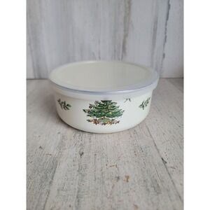 Spode metal‎ container tree bowl home decor kitchen Mistletoe Xmas